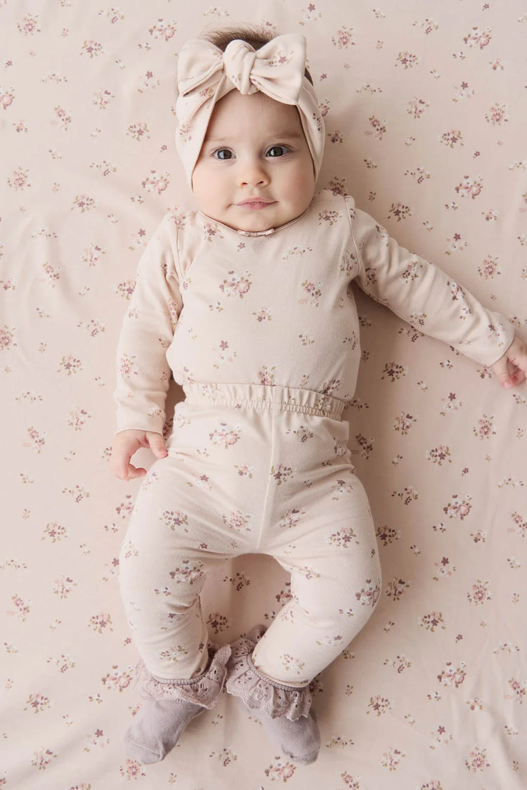 Jamie Kay Organic Cotton Everyday Legging - Petite Fleur Soft Peony