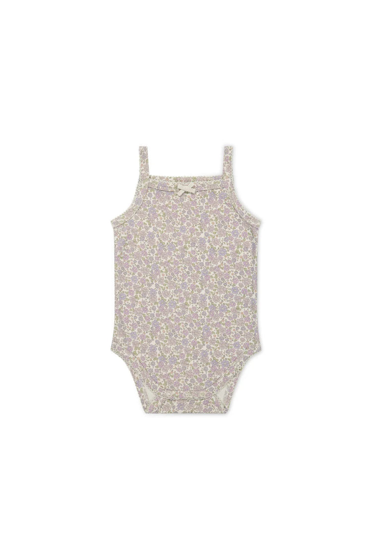 Jamie Kay Organic Cotton Bridget Singlet Bodysuit - Chloe Lavender