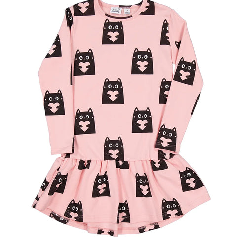 RADICOOL KID LOVE CATS FRILL DRESS