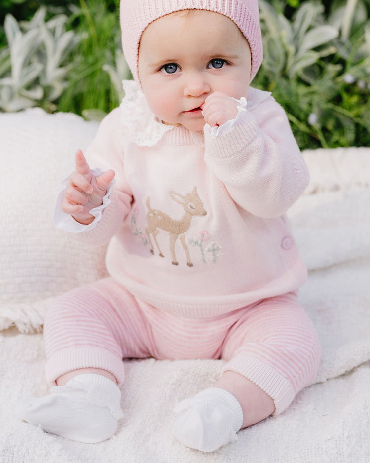 Bebe MOLLY STRIPE KNITTED LEGGINGS