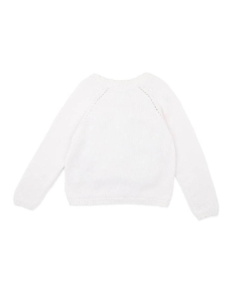 BEBE FERN HAND EMB. ORGANIC CARDIGAN 3-7 YRS