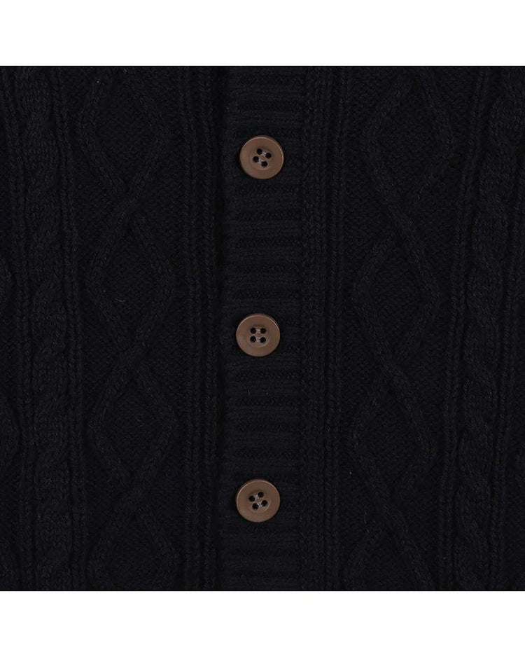 BEBE Albert Cable Cardigan Navy (3Y-7Y)
