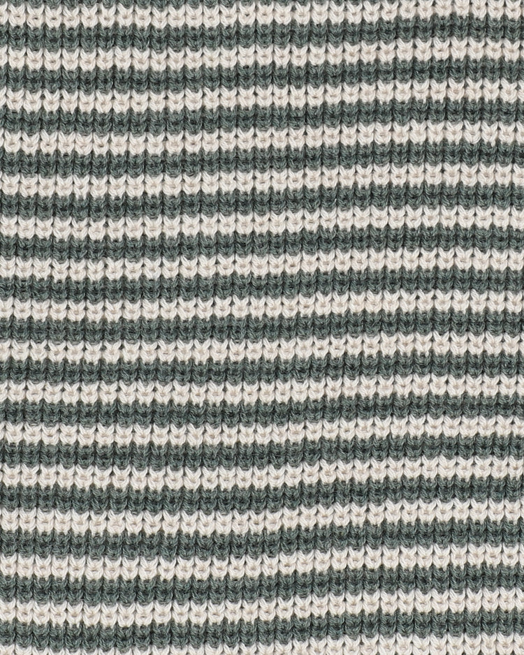 BEBE OTTO STRIPE ORGANIC KNITTED CARDIGAN