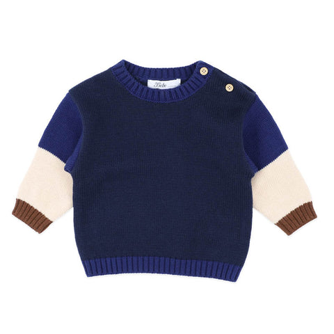 BEBE JAKE BLOCKED KNITTED JUMPER