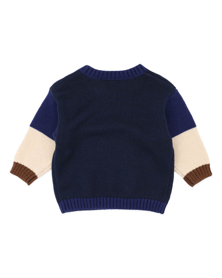 BEBE JAKE BLOCKED KNITTED JUMPER