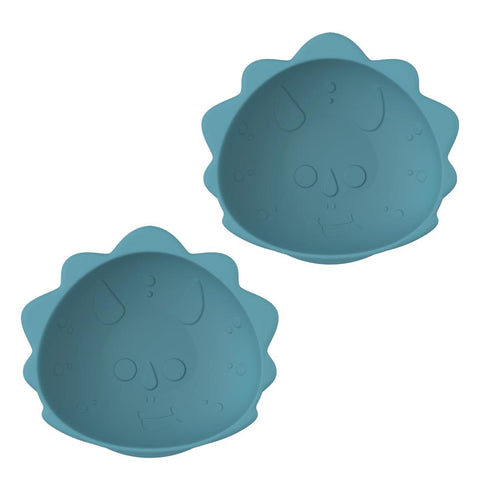 Melii LUXE SILICONE SUCTION BOWLS 2PK (DINOSAUR)