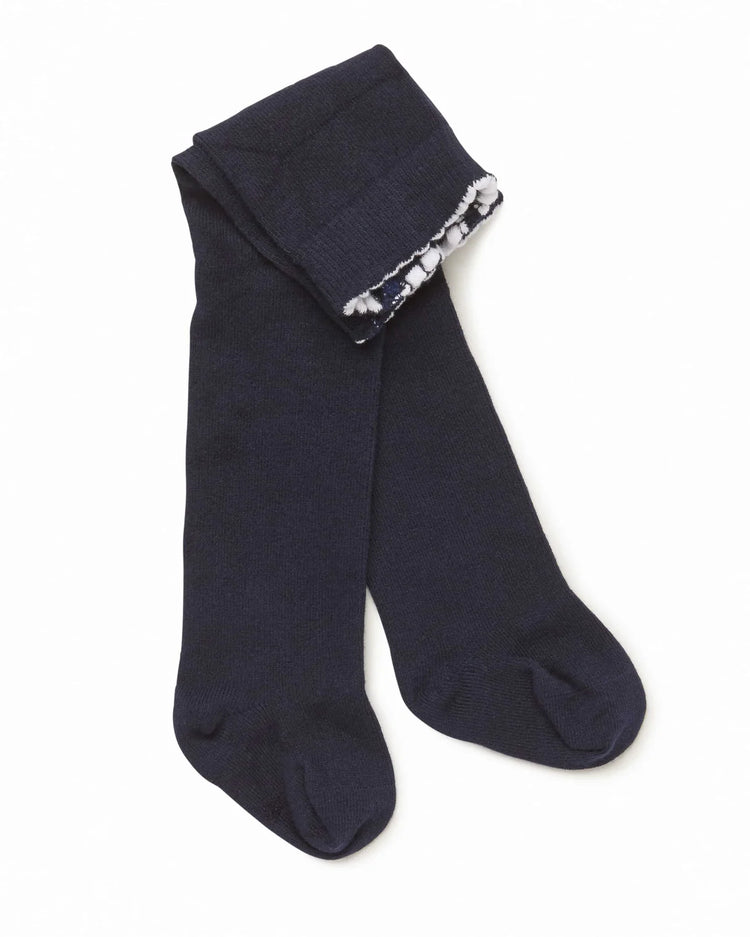 Marquise Navy Knitted Tights