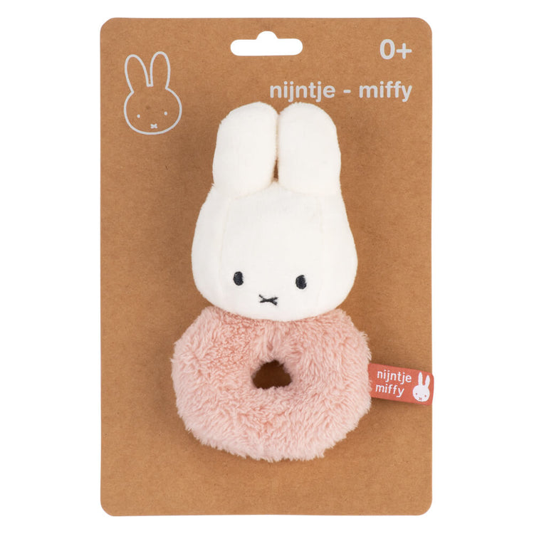 Miffy FLUFFY RING RATTLE PINK