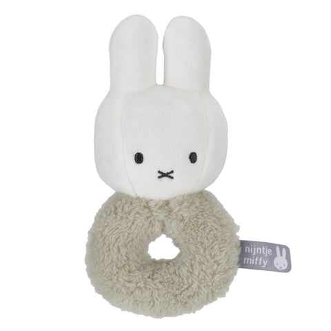 Miffy FLUFFY RING RATTLE GREEN