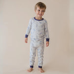 Marquise Boys Grey Origami Dinosaur Pyjamas