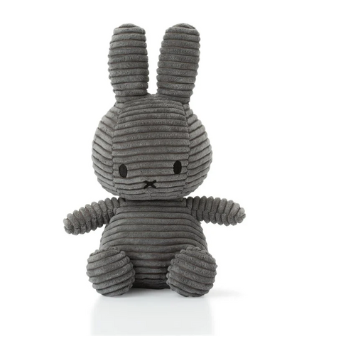 Miffy Sitting Corduroy Grey (23cm)