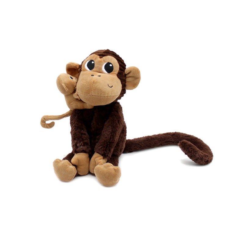 Les Ptipotos Zazou the Monkey, Mum & Baby