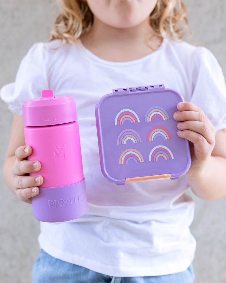 Montii Co Bento Two Sanck Box- Rainbow Roller