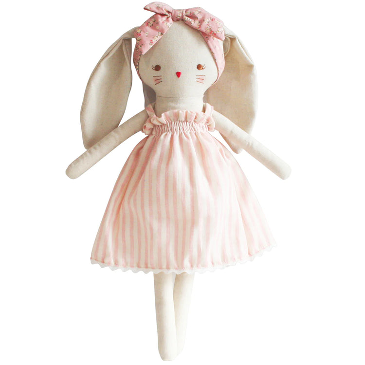 Alimrose Large Bopsy Bunny 40cm Pink Stripe