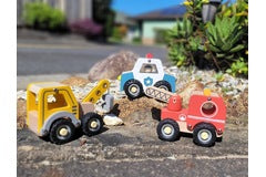 CALM & BREEZY VEHICLE WITH RUBBER WHEELS PACK OF 5