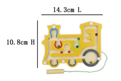 WOODEN TRAIN MAGNETIC LABYRINTH