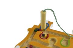 WOODEN TRAIN MAGNETIC LABYRINTH