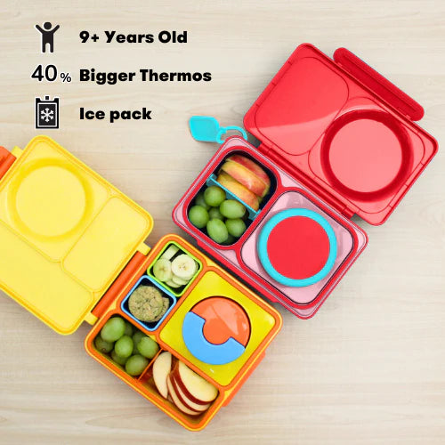 OmieBox UP Hot & Cold Bento Box- Cherry Pink