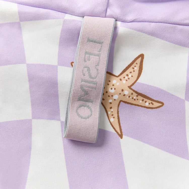 Lesimo Sand Free Kids Hooded Towel - Star Fish with free wet bag