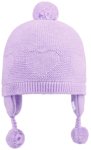 Toshi Organic Beanie Earmuff Heart Amethyst