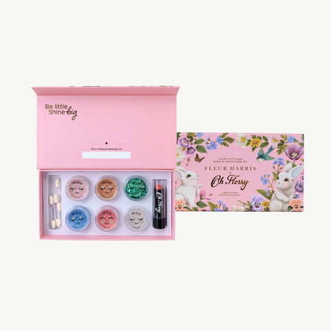 Oh Flossy X  Fleur Harris- Garden of  Dreams  Collection  Deluxe  Makeup &  Glitter Set