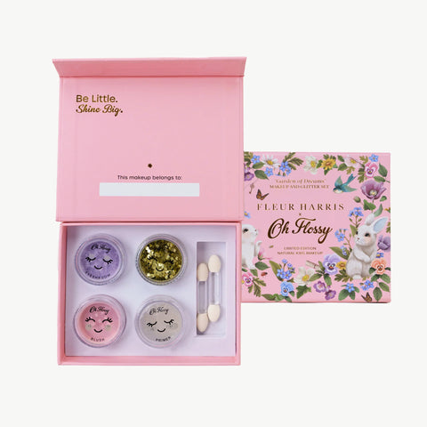 Oh Flossy X  Fleur Harris- Garden of  Dreams  Collection  Mini  Makeup &  Glitter Set