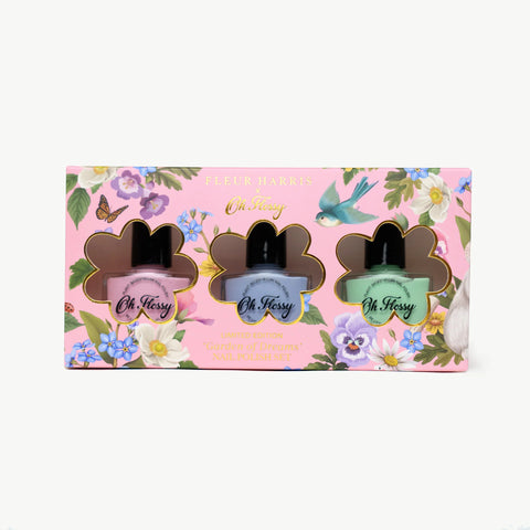 Oh Flossy X  Fleur Harris- Garden of  Dreams  Collection  Nail Polish  Set