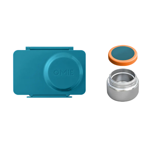 OmieBox UP Hot & Cold Bento Box- Teal Green