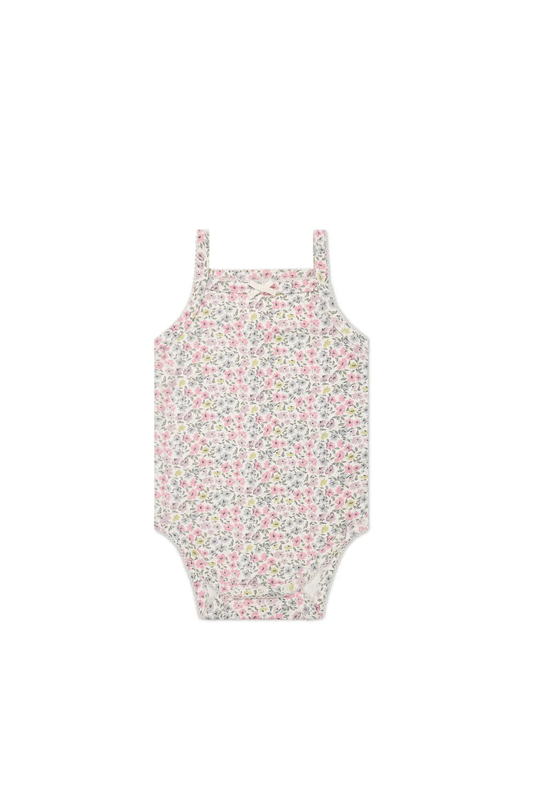 Jamie Kay Organic Cotton Bridget Singlet Bodysuit - Fifi Mini Slightly Pink