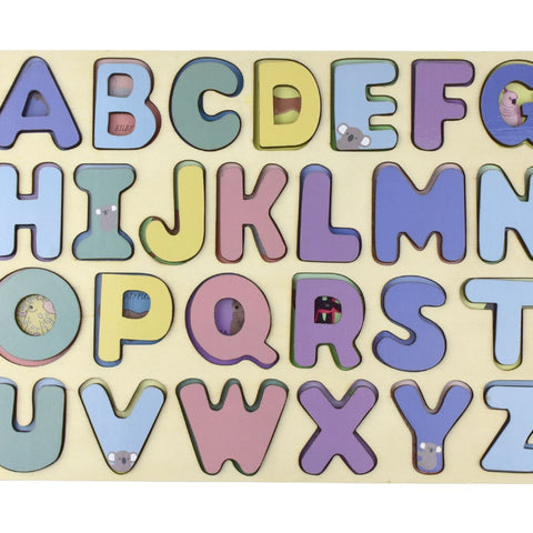 AUSTRALIAN ANIMALS A-Z UPPERCASE ALPHABET PUZZLE