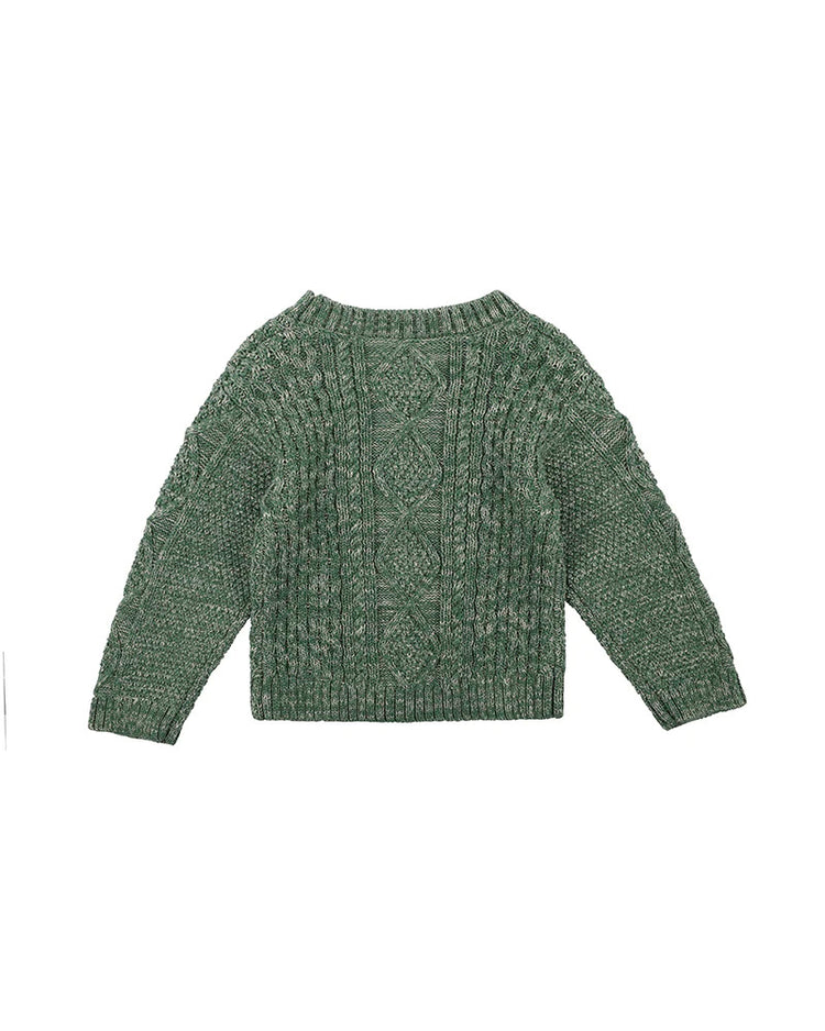 BEBE Scout Green Cable Jumper(0-2Y)