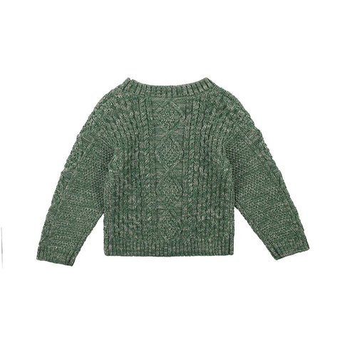 BEBE Scout Green Cable Jumper(3Y-7Y)