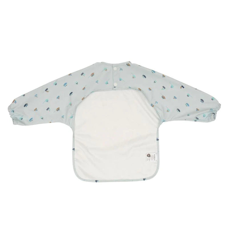 ALL4ELLA Recycled long sleeve bib - Sail Boats