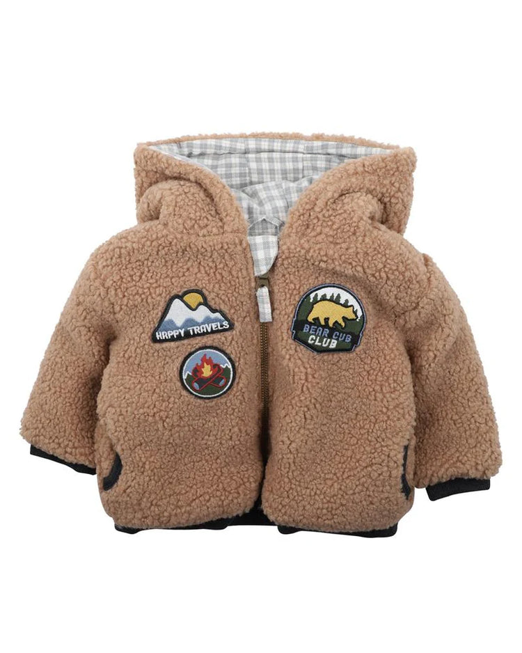 FOX & FINCH SHERPA CUB CLUB JACKET 3-7Y