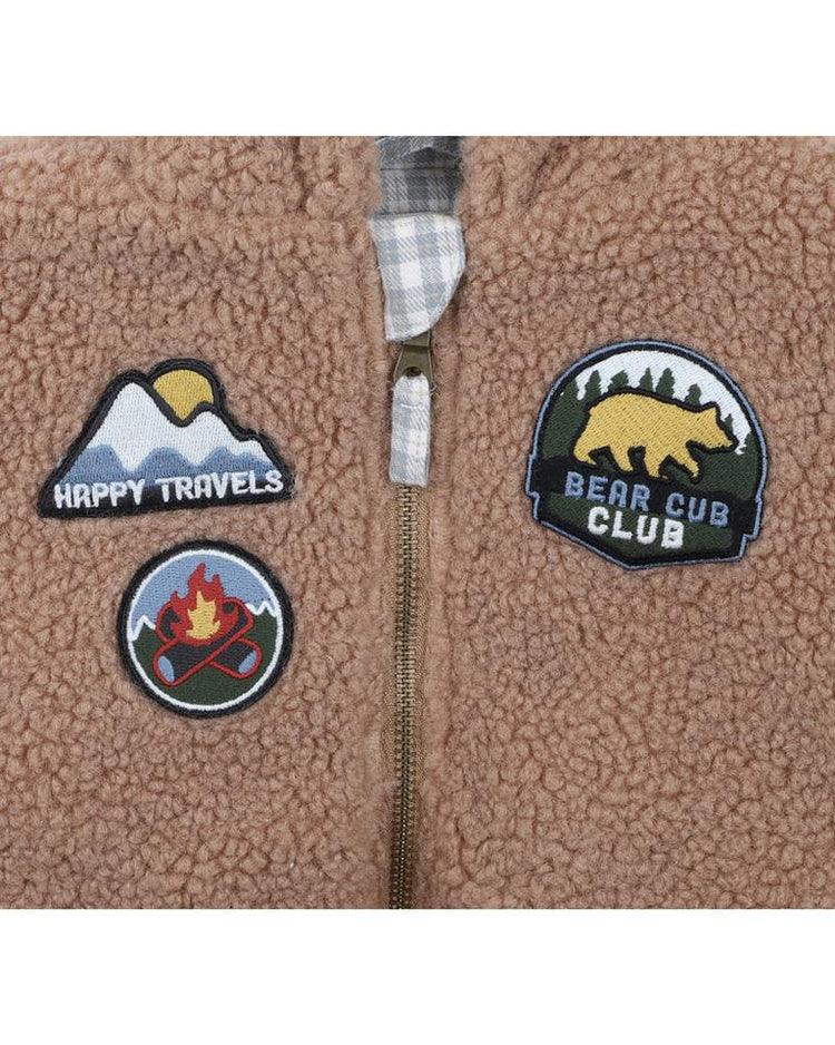 FOX & FINCH SHERPA CUB CLUB JACKET 3-7Y
