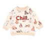 Bebe COOL DOGS PRINT SWEATSHIRT 3-7 YRS