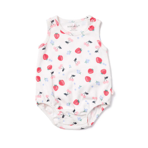 Marquise Field of Berries Frill Bodysuit