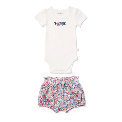 Marquise Field of Berries Bodysuit & Shorts Set