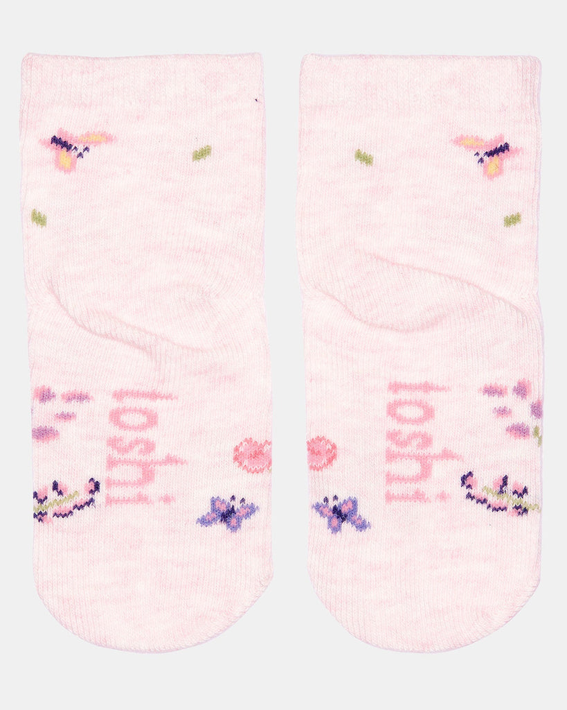 Toshi Organic Baby Socks Jacquard/Butterfly (0-24M)