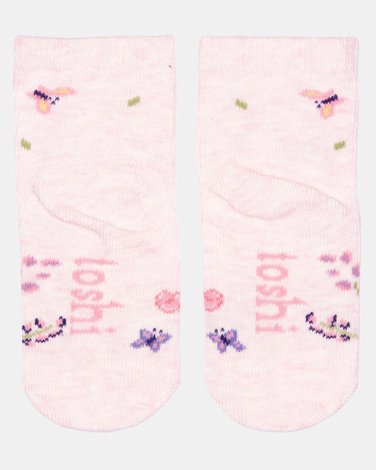 Toshi Organic Baby Socks Jacquard/Butterfly (0-24M)