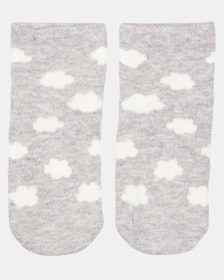 Toshi Organic Baby Socks Jacquard/Clouds (0-24M)