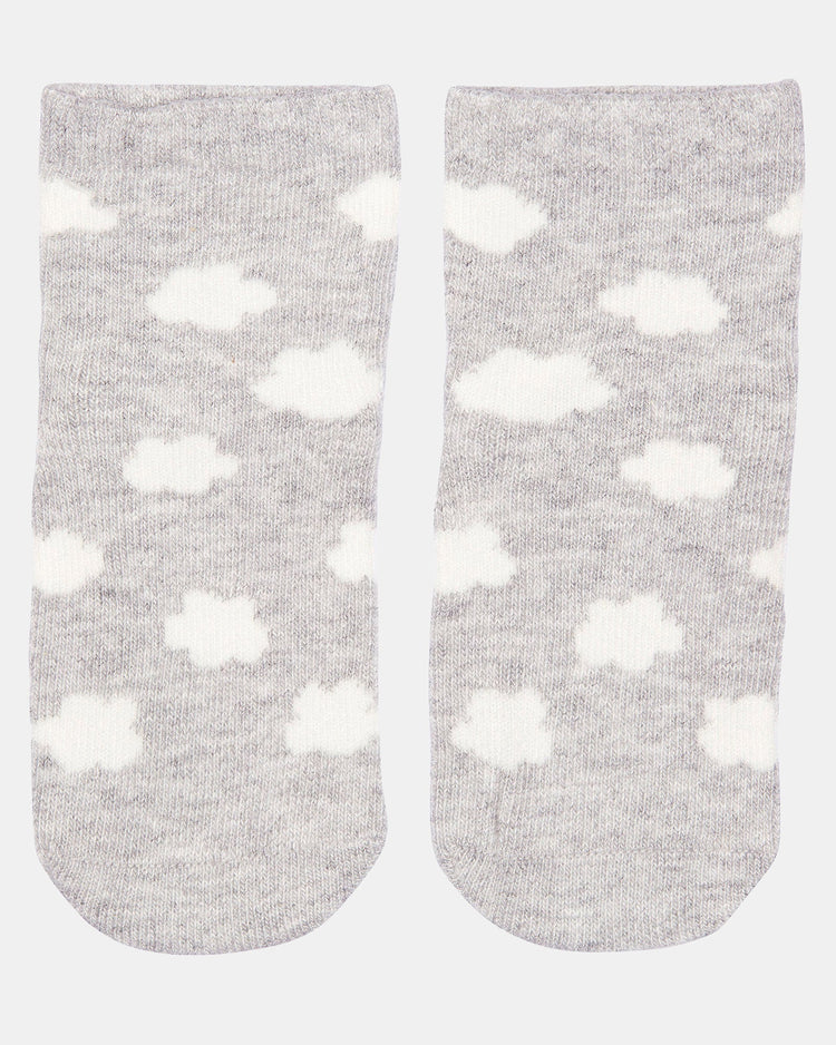 Toshi Organic Baby Socks  Jacquard/Clouds   (0-24M)