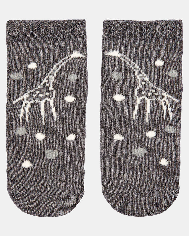 Toshi Organic Baby Socks Jacquard/Giraffe (0-24M)