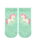 Toshi Organic Socks Ankle Jacquard- Unicorn