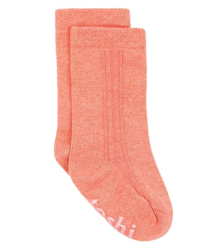 TOSHI Organic Socks Knee Dreamtime Coral