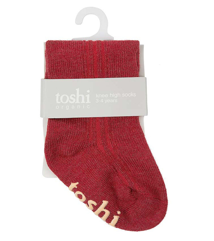 TOSHI Organic Socks Knee Dreamtime Rosewood