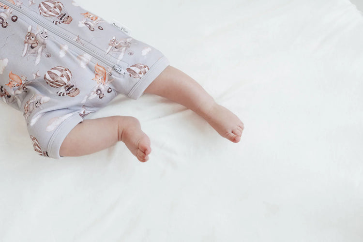 Aster&Oak FLYING FRIENDS SS ZIP ROMPER