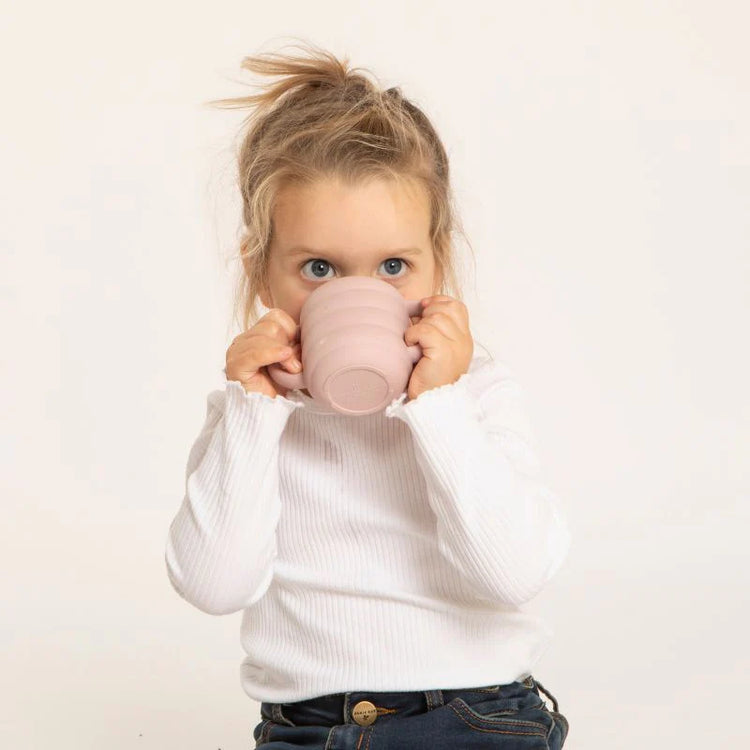 ALL4 ELLA Silicone sippy cup - Dusty Pink (with straw)