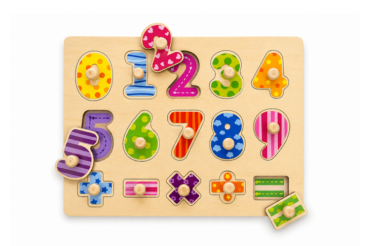 NUMBERS MATHS PEG PUZZLE