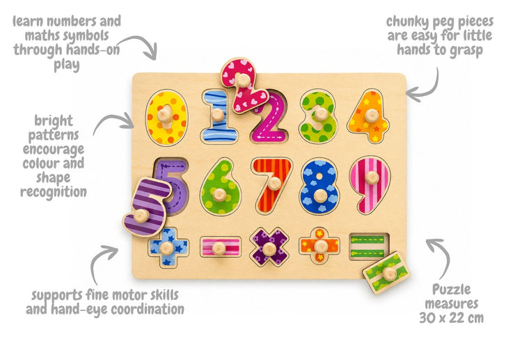 NUMBERS MATHS PEG PUZZLE